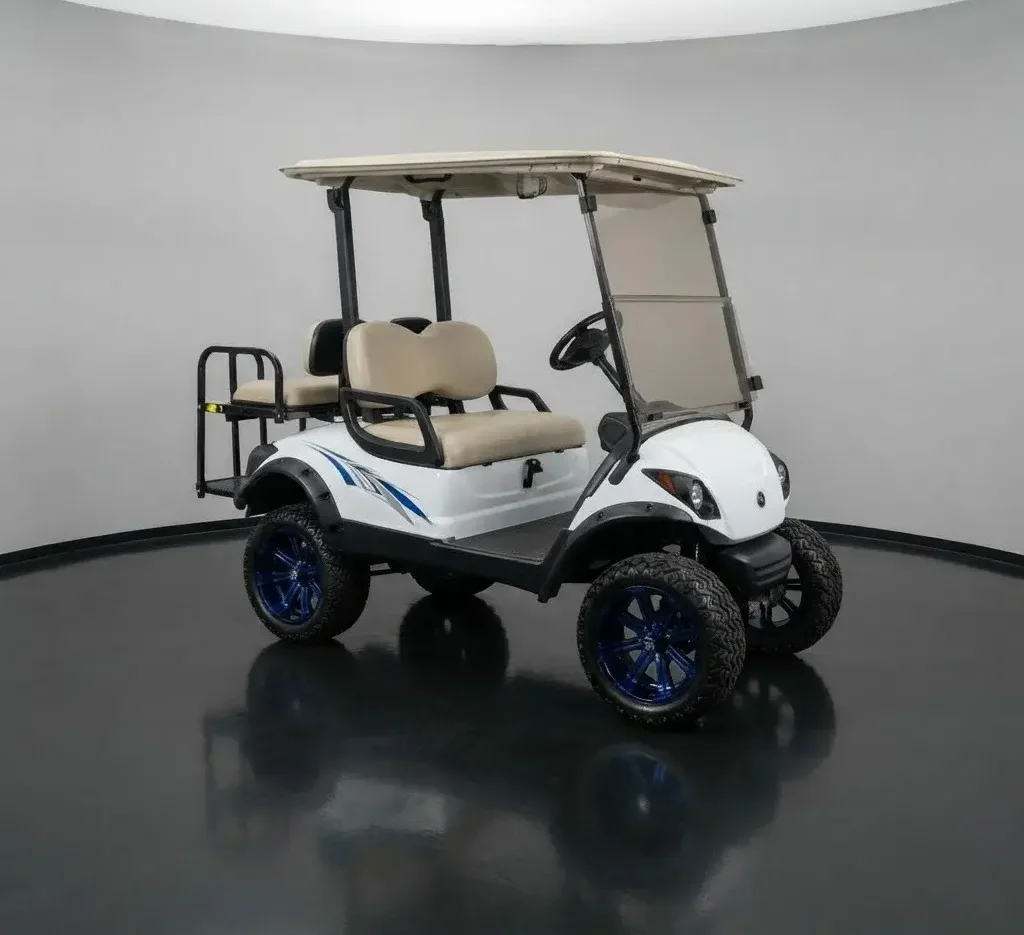 2014 Yamaha Adventurer 2+2 Fuel-Injected Golf Cart (Pre-Owned) – Sport Red