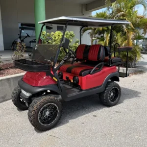 2018 Club Car Precedent Street Legal Lifted Golf Cart for Sale (Red)