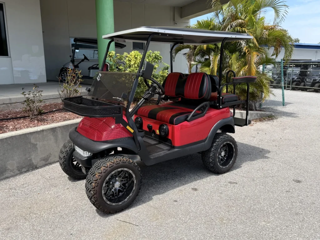 2018 Club Car Precedent Street Legal Lifted Golf Cart for Sale (Red)
