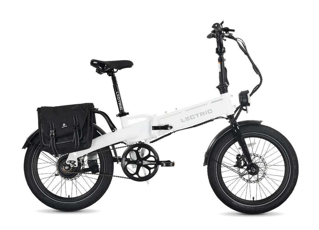 Lectric XP Lite 2 Long-Range Folding eBike – Arctic White