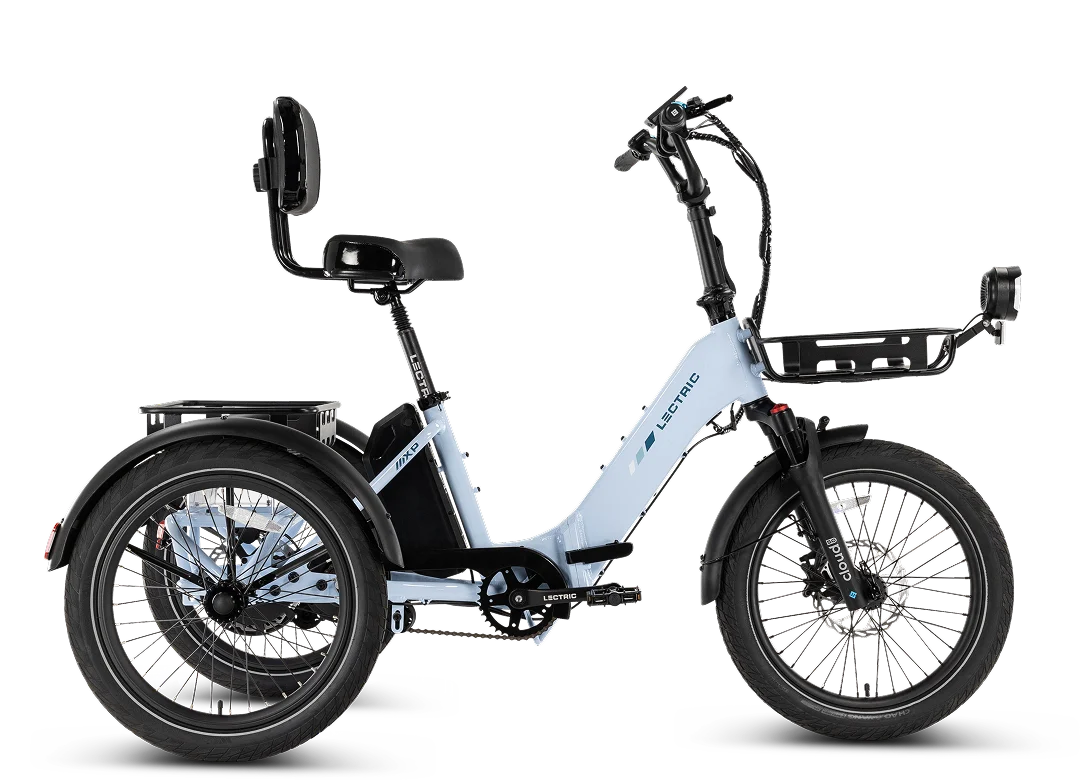 Lectric XP Trike 2 750 Folding Electric Trike – Glacier Blue
