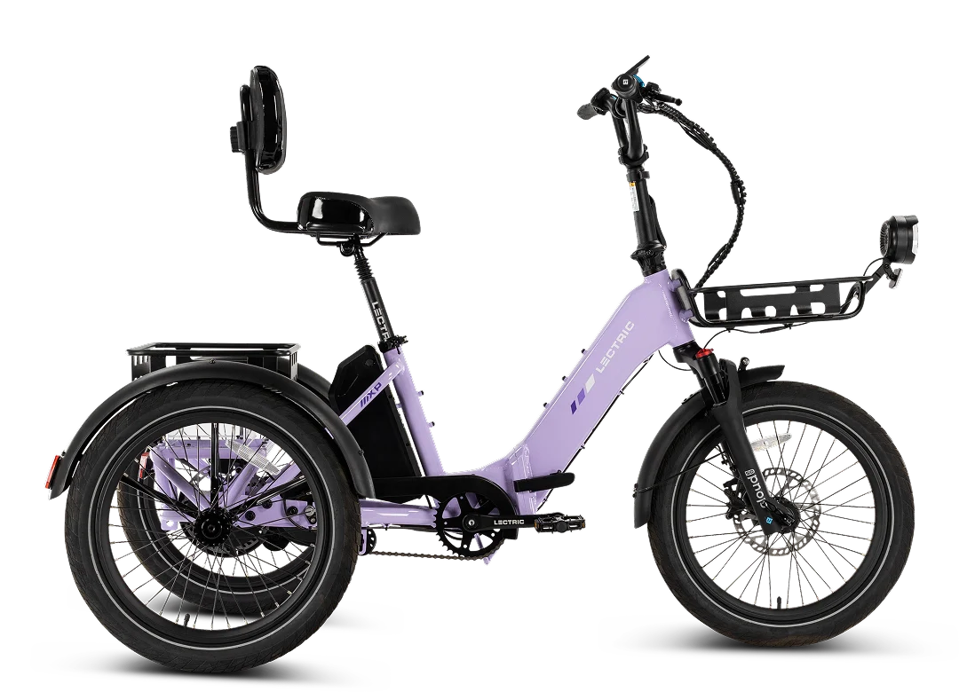 Lectric XP Trike 2 750 Folding Electric Trike – Lavender Haze