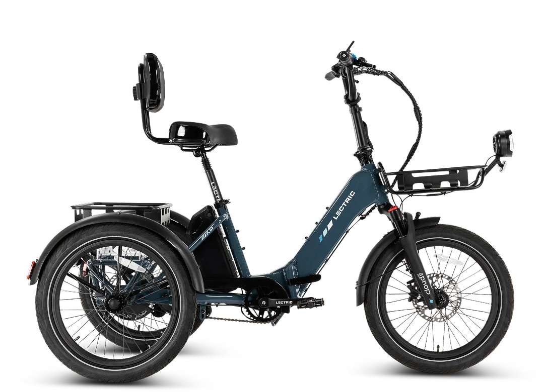 Lectric XP Trike 2 750 Folding Electric Trike – Dusk Blue