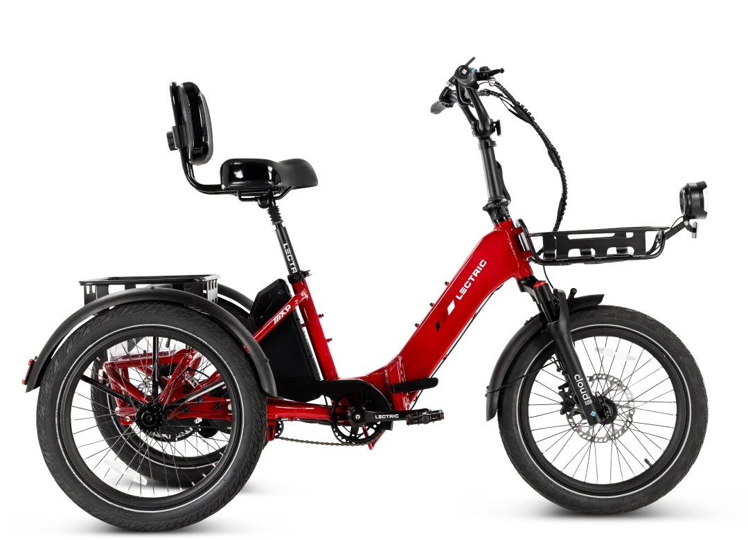 Lectric XP Trike 2 750 Folding Electric Trike – Phoenix Red