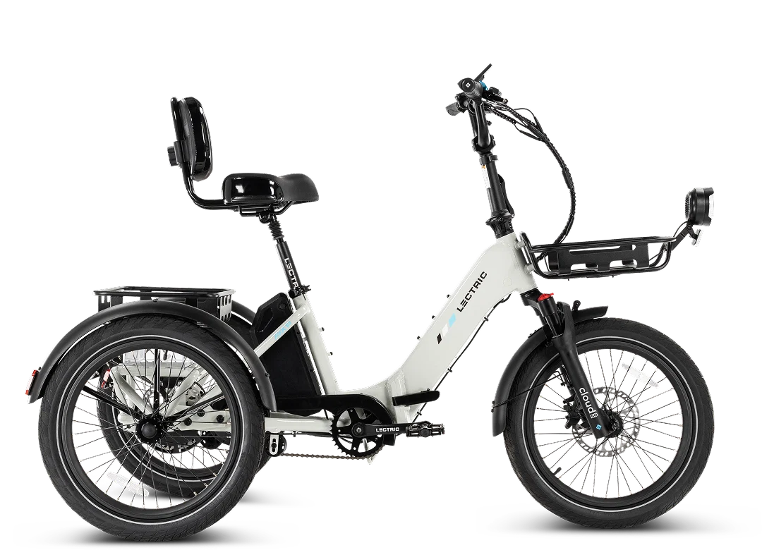Lectric XP Trike 2 750 Folding Electric Trike – Stratus White