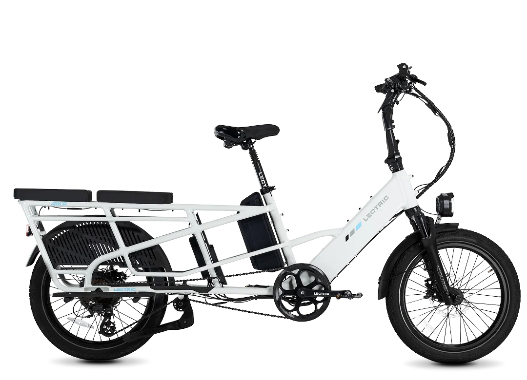 Lectric XPedition 2 Cargo eBike – Stratus White